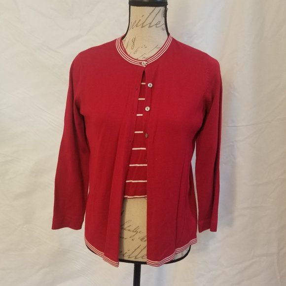 Vtg Karen Scott Petites  PS Sweater Set - 2 piece - Picture 1 of 10